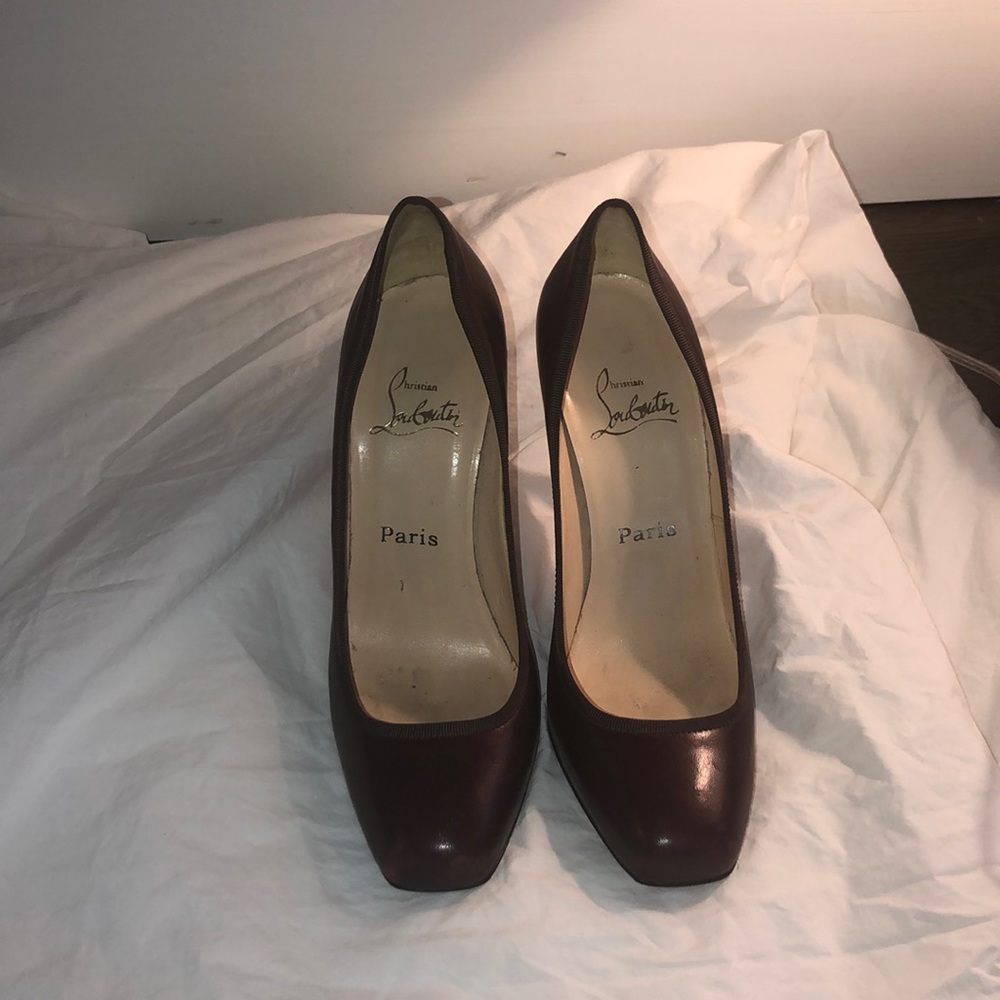 Christian Leboutin square toe heels
